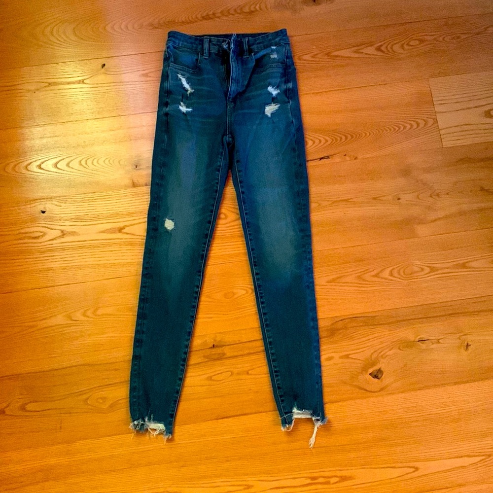 tight high rise 00 american eagle jeans
